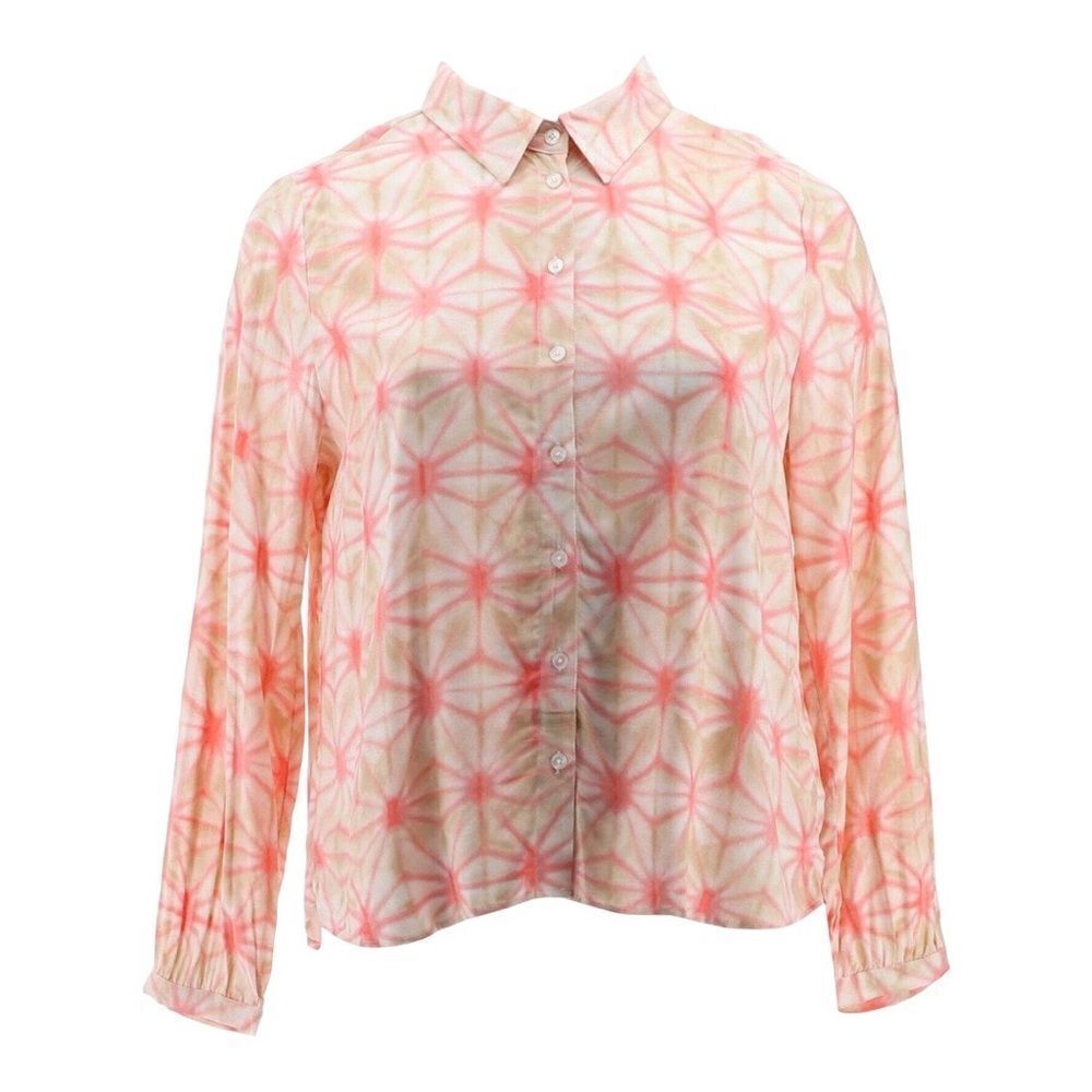 Denim & Co. Printed Button-Front Soft Shirt - Picture 5 of 7